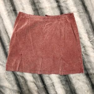 Mauve Corduroy Skirt